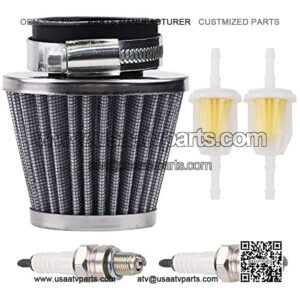 Dxent 42mm Air Filter Compatible with 200cc 250cc ATVs Quad Dirt Pit Bikes GY6 125cc 150cc Scooter Moped Howhit 150cc with Fuel Filter Spark Plug