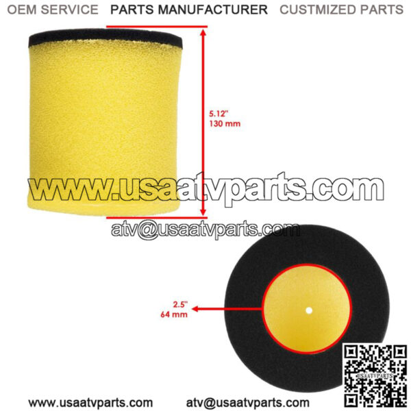 Air Filter for Suzuki LT-F400 LT-F400F Eiger 400 2X4 4x4 2003-2007 - Image 2