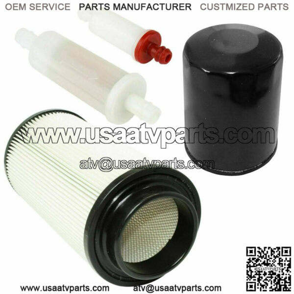 In Line Fuel Oil Air Filter Breather Kit For Polaris Ranger 500 4X4 6X6 1999-02