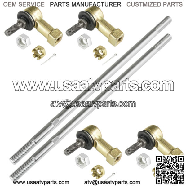 2 Tie Rod Sets for Honda TRX450R TRX450ER 2006 2007 2008 2009 2012 2013 2014