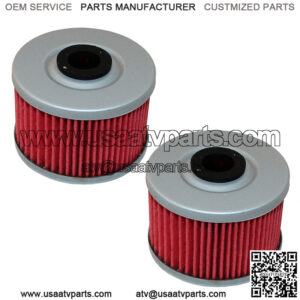 2 Pack Oil Filter for Honda TRX250X TRX-250X TRX 250X Fourtrax 1987 1988 91 1992