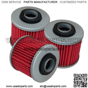 for Yamaha YFM600 Grizzly 600 1998 1999 2000 2001 Oil Filter 3-Pack