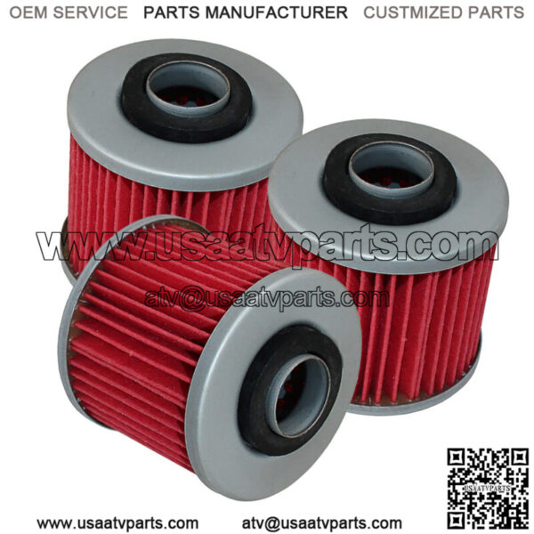 for Yamaha YFM600 Grizzly 600 1998 1999 2000 2001 Oil Filter 3-Pack
