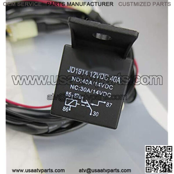 12V Motorcycle ATV UTV E-Bike Carbon Fiber Seat Heater Warmer Kit Round High-Low Switch Heated Pad - Image 3