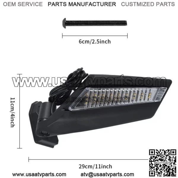 Updated Side View Mirror with LED Lights For Can Am Maverick X3 Max R 2017-2023 - Image 2