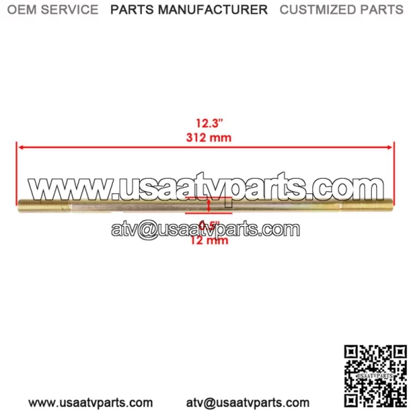 Left or Right Tie Rod For Polaris Sportsman 800 2005 2006 2007 2008-2014 (For: Polaris Sportsman 570) - Image 2