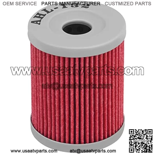 132 Oil Filter for Suzuki LTF250 LTF 250 Quadrunner 4X4 250 1988-2002/Yamaha YP400 YP 400 Majesty 400 2004-2018 (1pc) - Image 2