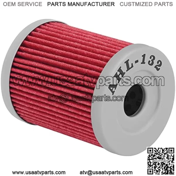 132 Oil Filter for Suzuki LTF250 LTF 250 Quadrunner 4X4 250 1988-2002/Yamaha YP400 YP 400 Majesty 400 2004-2018 (1pc) - Image 3