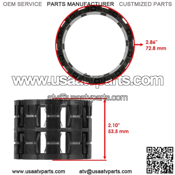Front Differential Asm Roller Cage for Polaris Sportsman 570 EFI EPS 2015 - 2022 (For: Polaris Sportsman 570) - Image 2