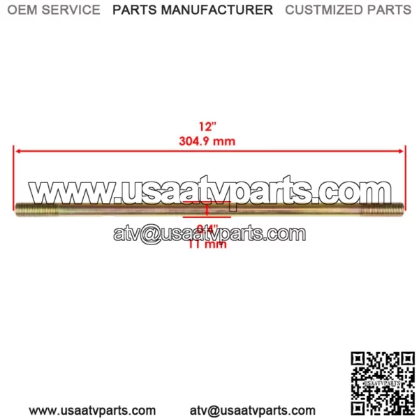Left or Right Tie Rod For Honda TRX400X 2009 2010 2011 2012 2013 2014 - Image 2