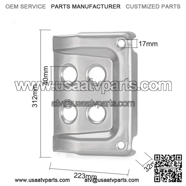 Front Skid Plate for Honda 1998-2004 TRX400FW TRX450 FE/FM/ES/S Foreman 400 450 - Image 2