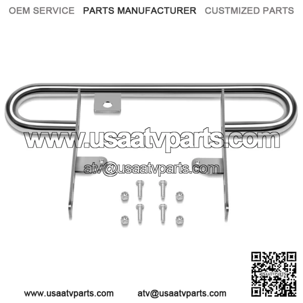 For 2004-2013 Yamaha YFZ450 ATV Rear Wide Grab Bar Bumper Chrome Carrier - Image 3