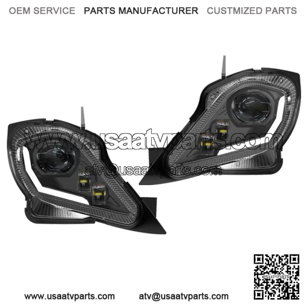 For YAMAHA YFZ 450 RAPTOR 250 350 700R LED Headlights Set Head Lamps Turn Signal - Image 3