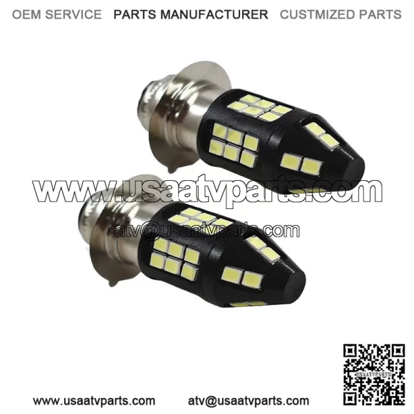 For Suzuki LTZ 400 Z400 QUADSPORT 2003?C2008 - 8000K LED HeadLight Bulb Blue H6M - Image 2