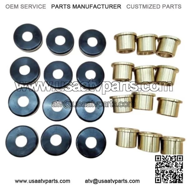12PCS A-Arm Bushings & Dust Cover Caps Kit for Yamaha YFZ450 YFZ450R YFZ450X - Image 4