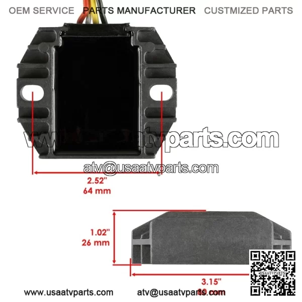 Stator & Regulator Rectifier for Yamaha YFZ450 2004 2005 2006 2007 2008 2009-13 - Image 3