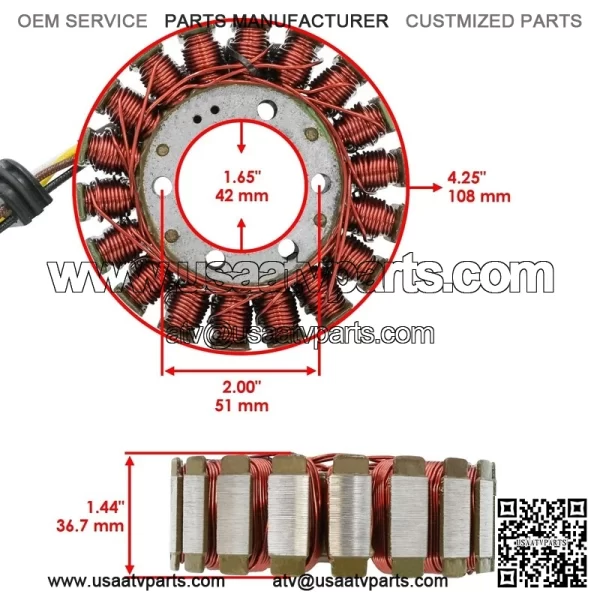 Stator Regulator Rectifier W/Gasket for Polaris RZR 800 2008 - Image 2