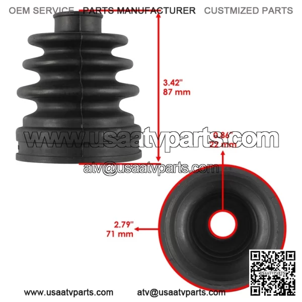 Rear Axle CV Boot Kit For Honda Rancher 420 TRX420FA 2015-2018 - Image 2