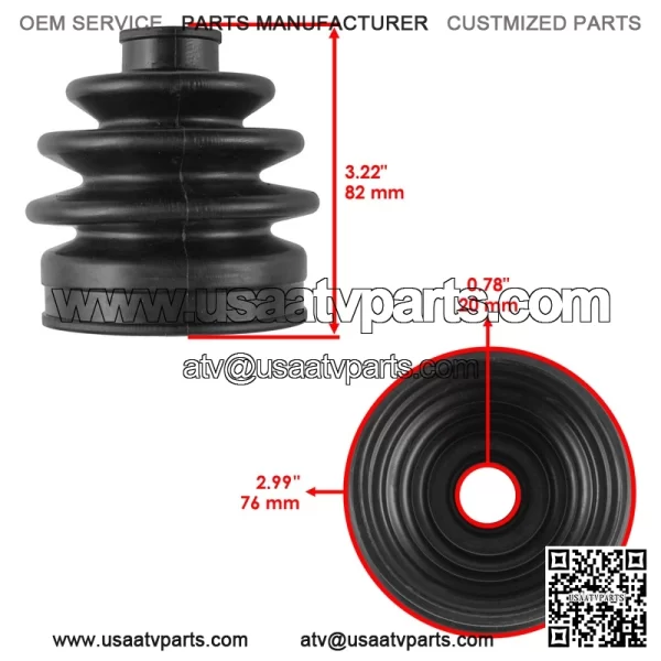 Rear Axle CV Boot Kit For Honda Rancher 420 TRX420FA 2015-2018 - Image 3