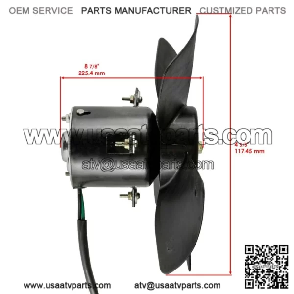 For Honda TRX450FM Foreman 450 Radiator Cooling Fan Motor 4x4 S 2002 2003 2004 (For: Honda) - Image 3