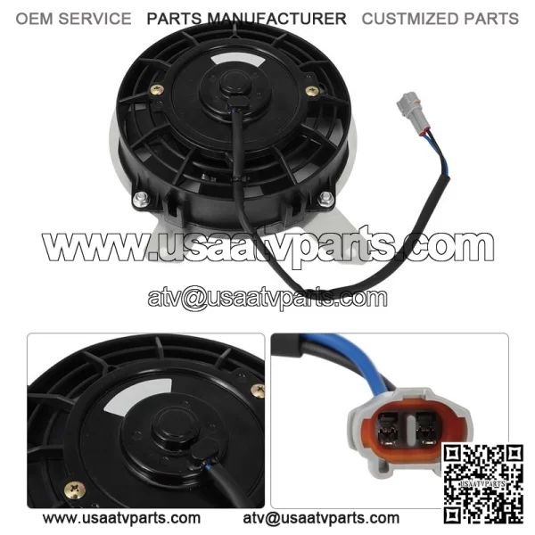 FOR YAMAHA YFZ450 R/X HIGH PERFORMANCE COOLING FAN (2009-2013) 18P-12405-00 - Image 3