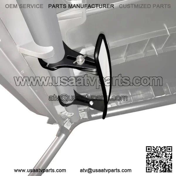 Rear View Center Mirror w/1.75'' Round Roll Bars For CF-MOTO ZFORCE 800 950 1000 - Image 2