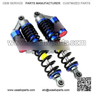 PERFORMANCE FRONT AIR SHOCKS ABSORBER PAIR SET FOR YAMAHA YFZ450 ATV BLUE NITRO