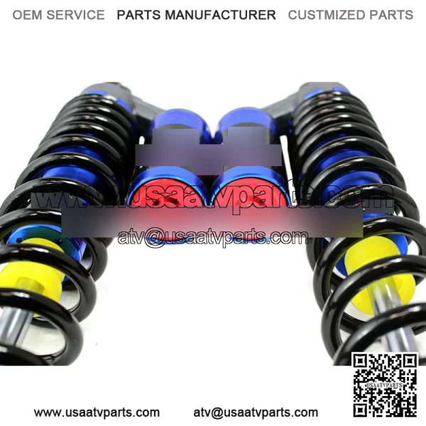 PERFORMANCE FRONT AIR SHOCKS ABSORBER PAIR SET FOR YAMAHA YFZ450 ATV BLUE NITRO - Image 2