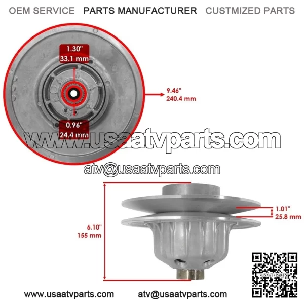 49094-0045 Clutch Converter Aramid Belt For Kawasaki Mule 3000 3010 KAF620 01-08 - Image 3