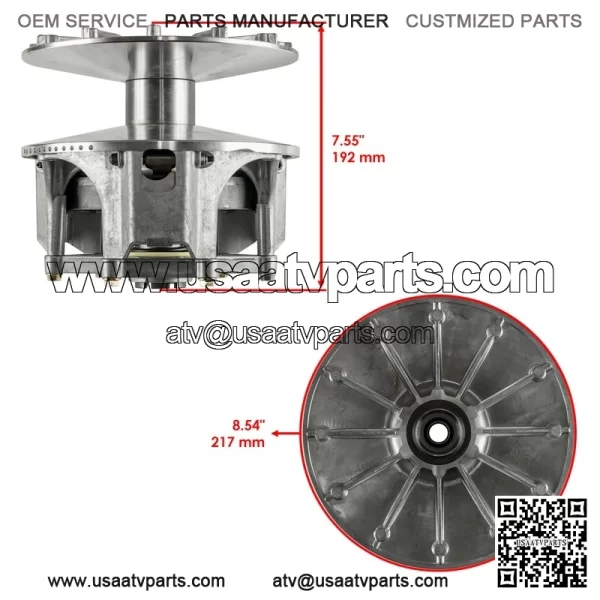 Primary & Secondary Clutch w/ Belt For Polaris RZR Turbo 4 2019 / RS1 2018-2022 - Image 2