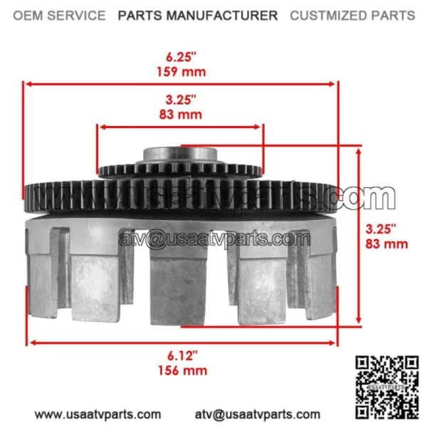 Primary Clutch Basket For Yamaha Raptor 700 YFM700 2006-2022 (For: Yamaha Raptor 700) - Image 2