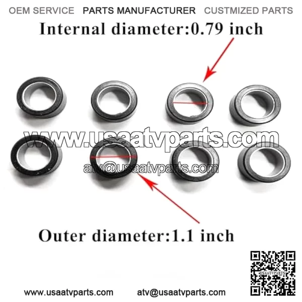 Hisun Clutch Roller Weights 18 Grams 8 Pack Replacement for Hisun UTV ATV 450 500 550 700 750 Coleman Axis Bennche Cub Cadet Replacement for YAMAHA RHINO 660 07-12 GRIZZLY 550 660 700 04-07 - Image 3