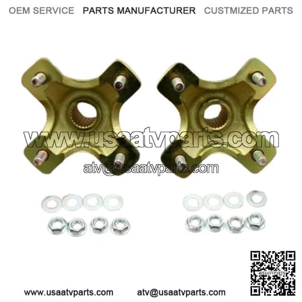 NEW 2 x REAR HUBS Honda 400EX 300EX TRX450R 4x110mm 1987-2020 + lugnuts (For: Honda) - Image 2