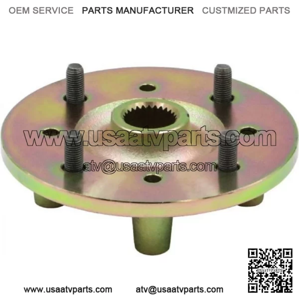 Wheel Hub - Front, UTV, Hisun, 700cc, 27 Spline Trivalent zinc - Image 2