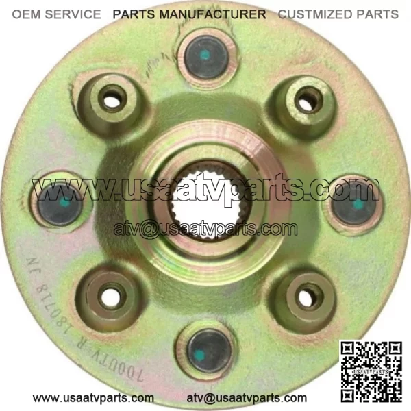 Wheel Hub - Front, UTV, Hisun, 700cc, 27 Spline Trivalent zinc - Image 3