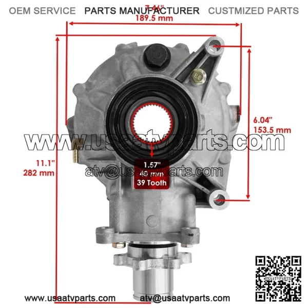 Rear Differential W/ Propeller Drive Shaft For Yamaha Grizzly 660 YFM660F 03-08 - Image 2