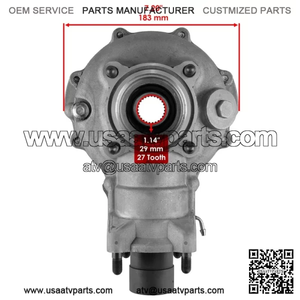 Complete Rear Differential Diff For Honda TRX500 Fm Foreman 500 4X4 S 2005-2011 - Image 2