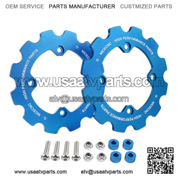 For Yamaha 700R 2011-2021 Rear Dual Sprocket Chain Guard Protector Blue (For: More than one vehicle)