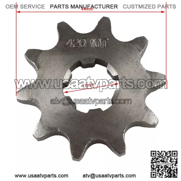 420Chain 17mm 10-18T Front Sprocket For 50 70 90 110 125 140cc ATV Pit Dirt Bike - Image 2