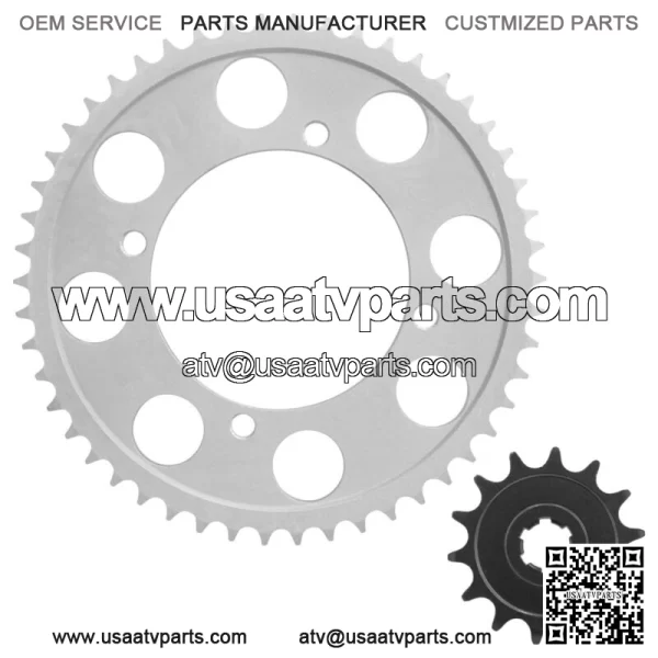 Front Rear Drive Chain Sprocket For Kawasaki KLX140 2008-2023 13144-0049 - Image 5