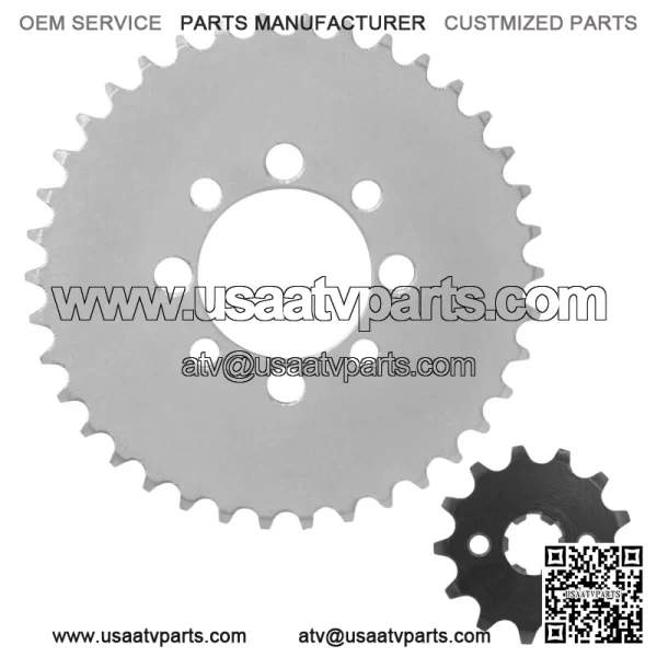 Drive Chain Sprockets For Kawasaki KLX110 2010-2024 42041-0082 13144-1043 - Image 4