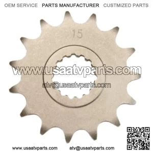 15 Tooth Front Steel Sprocket 15T for Yamaha Raptor 700, YFZ450R & YFZ450X