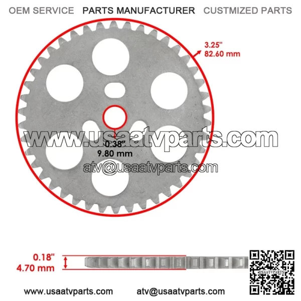 Timing Gear Sprocket for Camshaft ?C Fits Can-Am Maverick Sport 1000R and MAX 1000R (2017, 2019 Models) - Image 2