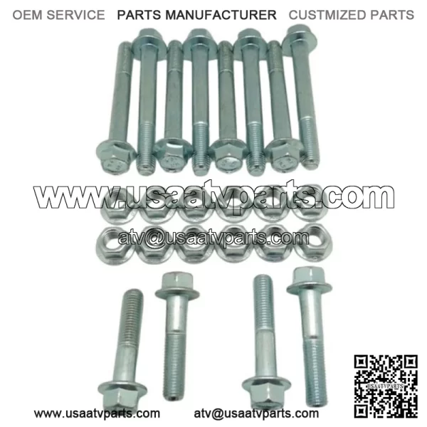 SPECBOLT ATV FRONT SUSPENSION BOLT KIT FOR HONDA TRX450R TRX450ER SHOCK & A-ARMS - Image 3