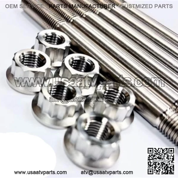 YFZ450R YFZ 450R Head Studs Stud Kit Titanium After Market Stronger Upgrade - Image 4