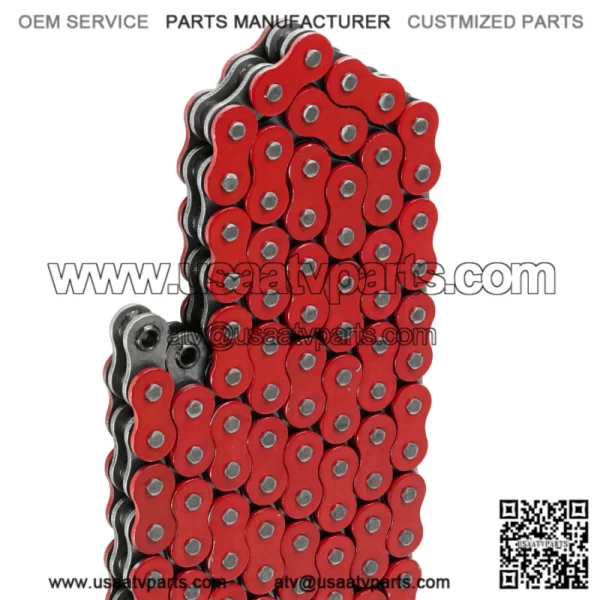 O-Ring Drive Chain for Honda TRX450R 2004 2005 2006 2007 2008 Red (For: Honda) - Image 4