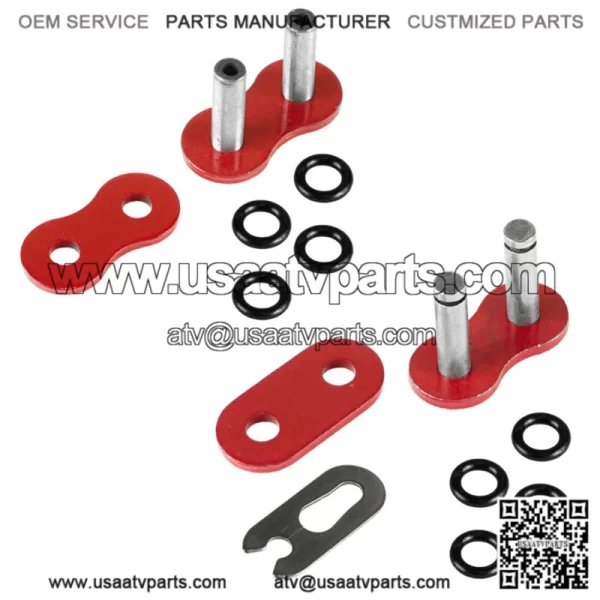 O-Ring Drive Chain for Honda TRX450R 2004 2005 2006 2007 2008 Red (For: Honda) - Image 5