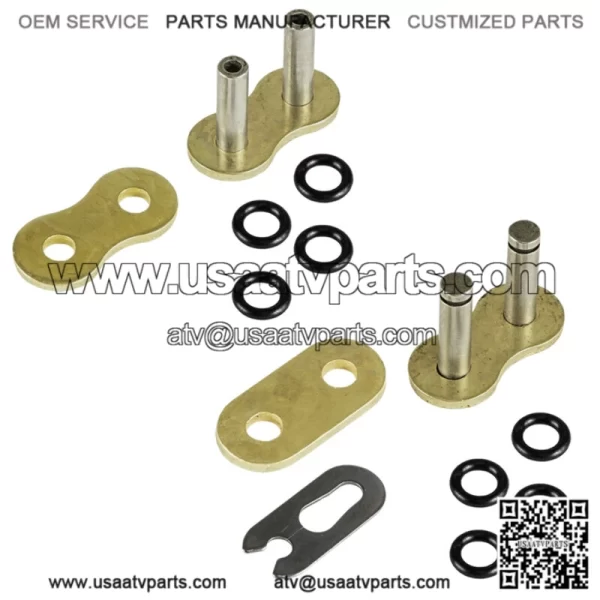 O-Ring Drive Chain for Honda TRX450R 2004 2005 2006 2007 2008 Golden - Image 5