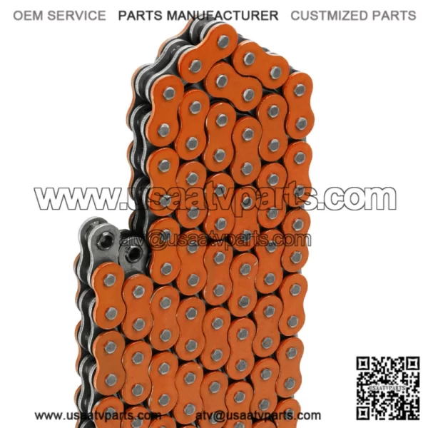 O-Ring Orange Drive Chain for Honda TRX450R 2004 2005 2006 2007 2008 (For: Honda) - Image 4