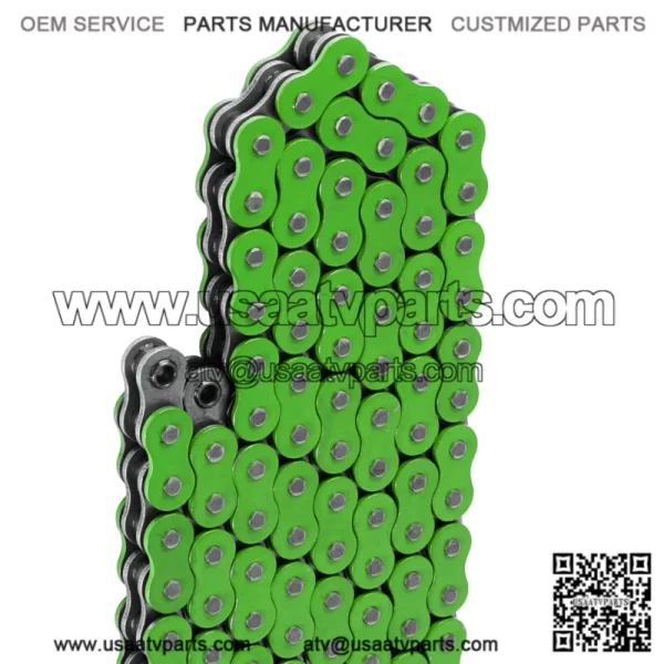 O-Ring Drive Chain for Yamaha Raptor 700 YFM700R Se 2006-2013 Green (For: Yamaha Raptor 700) - Image 4